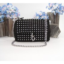 Rebecca Minkoff Edie Date Night Studded Black Suede Mini Bag NWT - £151.43 GBP