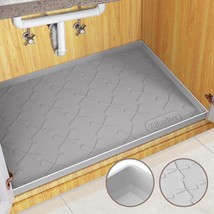 SIKADEER Under Sink Mat for Bathroom Waterproof, 31&quot; x 19&quot; Silicone Unde... - £14.84 GBP