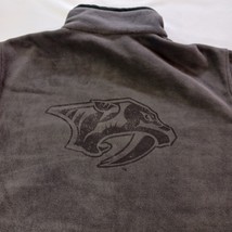 Landway Men's Brown Full Zip Pockets Fleece Jacket Size Medium Measured Chest 47 image 11