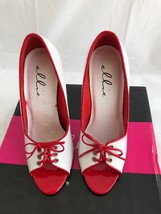 Mimi Women&#39;s Heel Two Tone Sandal by Ellie Shoes Size 6 US - £22.89 GBP