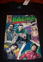 The Big Bang Theory Bazinga Cast Comic Book T-Shirt Medium New Sheldon Penny - £15.69 GBP