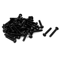 uxcell M3x20mm Button Head Hex Socket Cap Screw Bolt Black 50pcs - £11.18 GBP