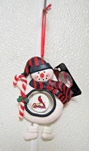 MLB St.Louis Cardinals Clay Dough Snowman Christmas Ornament Team Sports America - £10.22 GBP