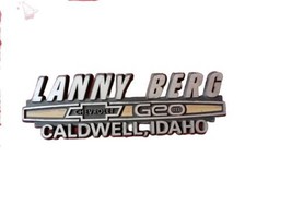 Lanny berg Chevrolet Geo Caldwell IDAHO Dealership Dealer Emblem Badge Logo - $17.09
