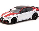 Tarmac Works Giulia GTA White and Red with Black Top Global64 Series 1/6... - $24.49