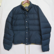 Crescent Down Works for J Crew Down Sweater Jacket Size L LARGE Blue Rar... - $304.00