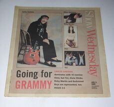 Santana Show Newspaper Supplement Vintage 2000 Cover Story Grammy Awards** - $19.99