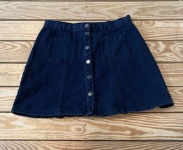 BDG Women’s Button Front Denim Skirt Size M Black S2 - £14.14 GBP