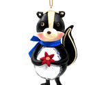 Black and White Clay Skunk Christmas Ornament by Midwest - £6.29 GBP