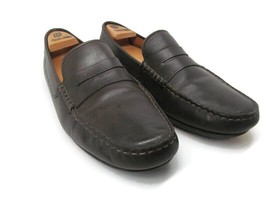 Sacoor Brothers Portugal Mens Brown Leather Driving Penny Loafers US 11.... - $49.00