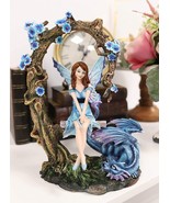 Ebros Amy Brown Fairy On Tree Swing Plank Bench by Pet Dragon Statue 10.... - $117.95 CAD
