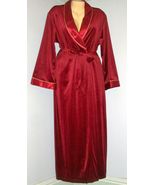 NWT Vintage Designer ETIENNA VELVET Wrap Robe with Satin Collar-Orig $399. - $65.00