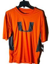 COLOSSEUM Atletismo U Miami Hurricanes Grande Camiseta Naranja / Negro - £27.61 GBP