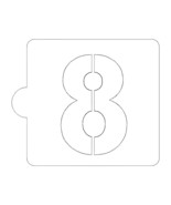 8 Number Counting Stencil for Cookies or Cakes USA Made LS108-8 - €3,46 EUR