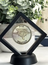 F-14 Tomcat Challenge Coin United States Navy USN 40mm w/ Case - £11.46 GBP