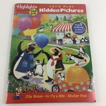 Highlights Let&#39;s Play Hidden Pictures Educational 2 Book Lot Puzzle Stic... - $21.73