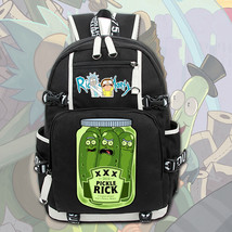 Rick And Morty Unique Series Backpack Daypack Pickles - £33.77 GBP