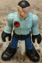 Imaginext Jurassic Security Police Officer Figure World Park Fisher Price 3&quot; - £1.96 GBP