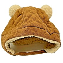 First Steps Boys Winter Hat with Ear Flaps Brown Chin Strap 6 to 12 Months - £7.57 GBP