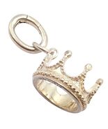 Tiffany &amp; Co. Princess Crown Silver Charm Pendant + Oval Jump Ring Clasp - $4,563.05 MXN