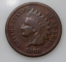 1863 1C Indien Cents En Bon État, Marron Couleur, Complet Fort Jantes - $62.43