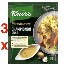 Knorr Champignon Fine Mushroom Sauce -Made in Germany-Pack of 3 -FREE SH... - £10.25 GBP