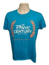 29th Annual NYC Century Bike Tour Adult Medium Blue TShirt - £15.29 GBP