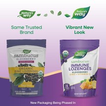11/26 Nature&#39;s Way Sambucus Zinc Lozenges Honey Lemon 3 Packs W/ 24 Each... - $25.73