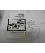 Polaroid land cameras sales brochure print copier model 240  - €12,75 EUR