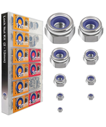 524-Pc Metric Lock Nut Assortment, Stainless Steel 304 Nylock Nuts - $627.98 MXN