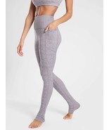 Athleta Exhale Stash Pocket Heel Tight Leggings SoftLuxe Comet Grey S 51... - €22,47 EUR