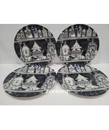 x4 Halloween Royal Wessex Apothecary Potion Bottles Dinner Plates Set 10&quot; - £51.76 GBP
