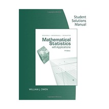 Student Solutions Manual to accompany Mathematical Statistics With Applications  - £51.99 GBP