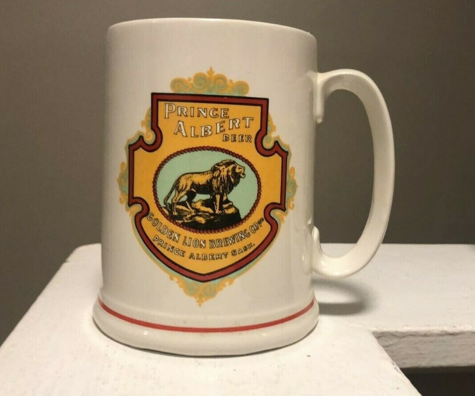 PRINCE ALBERT BEER SHERKS CANADIAN BREWERIANA COLLECTION CERAMIC MUG VTG. - $14.56