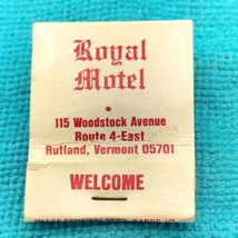 Royal Motel Rutland Vermont Vintage Matchbook - £10.01 GBP