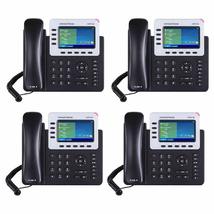 Grandstream GXP2140 4-Line IP Phone, 4.3 LCD, PoE, Bluetooth. Bundle of 4 - $367.50