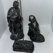 Vintage Pewter Nativity Set  Mary Joseph Jesus Michael Ricker - £58.50 GBP