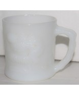 Vintage B.C. Comics Grog Coffee Mug Cup White Milk Glass Johnny Hart Fire-King - £0.78 GBP