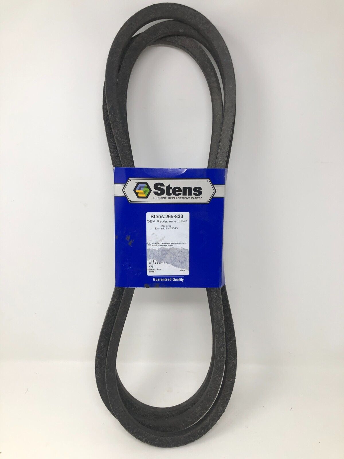 Primary image for 265-833 Stens OEM Replacement Belt / Exmark 1-413093