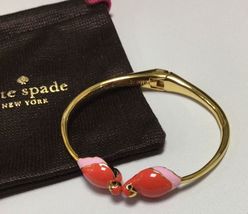 NEW KATE SPADE NEW YORK OUT OF OFFICE PARROT BANGLE CUFF BRACELET W/ KS ... - £31.96 GBP