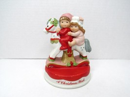 Wallace Berrie &amp; Company 4536 A Christmas Wish Ceramic Christmas Figurine - $10.99