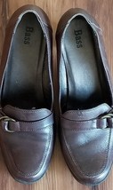 BASS Brand ~ Savvy ~ Women&#39;s Size 10 ~ Brown Leather ~ 3&quot; Hi Heel Shoes - $35.00