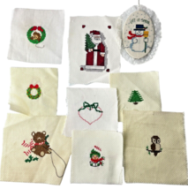 Christmas Cross Stitch Ornaments Lot of 9 Finished and Unfinished Craft - $24.69 Christmas Cross Stitch Ornaments Lot of 9 Finished and Unfinished Craft - $24.69
