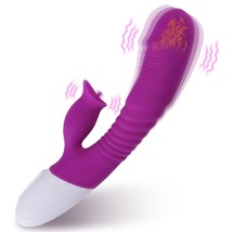 G Spot Rabbit Vibrator For Women, WomenS Dildo Vibrator With Tongue Lick... - £29.09 GBP