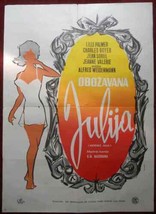 1962 Original Movie Poster Adorable Julia Weidenmann Palmer Boyer Sorel German - £90.26 GBP