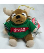 VINTAGE Coca-Cola 1999 MINI COKE REINDEER ORNAMENT 4&quot; Plush STUFFED ANIM... - €12,80 EUR