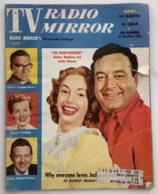 VTG TV Radio Mirror Magazine June 1955 Vol 44 #1 Audrey Meadows &amp; Jackie Gleason - £18.68 GBP