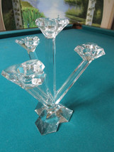 Villeroy And Boch Crystal Candle Holder 9 1/2&quot; 3 Branches - $143.55