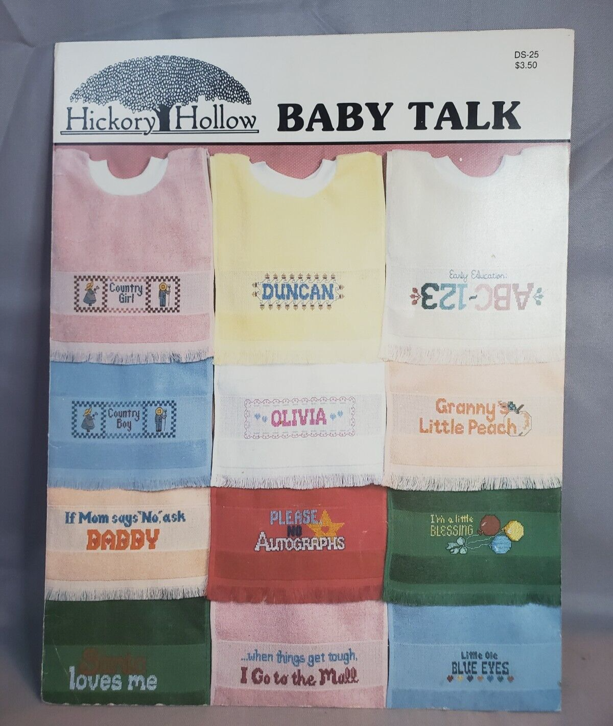 Primary image for Hickory Hollow Baby Talk Cross Stitch Letters Alphabets for Bibs Pattern Leaflet