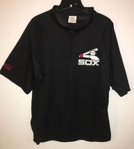 Chicago White Sox Old Logo Shirt Batting Jersey 1/4 Zipper Coca Cola Adult XL - £29.15 GBP